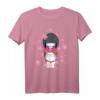 Kawaii Japanisches T-Shirt mit Kokeshi Puppe, Kimono und Glückskatze – Perfekt für Japan-Fans und Kulturbegeisterte