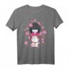 Kawaii Japanisches T-Shirt mit Kokeshi Puppe, Kimono und Glückskatze – Perfekt für Japan-Fans und Kulturbegeisterte