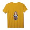 Russische Puppe T-Shirt mit V-Ausschnitt – Traditionelles Matroschka Design für Russland Fans und Souvenir-Liebhaber
