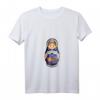 Russische Puppe T-Shirt mit V-Ausschnitt – Traditionelles Matroschka Design für Russland Fans und Souvenir-Liebhaber