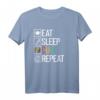 Eat Sleep Cube Repeat - Speed Cubing T-Shirt für Würfelliebhaber, Rätsel- und Logikspiel-Fans, perfektes Geschenk für Würfel-Enthusiasten