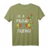 I'm a Proud Autism Friend Awareness Puzzle Ribbon T-Shirt – Unterstützung für Autismus-Bewusstseinsmonat & Community Walks