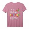 I'm a Proud Autism Friend Awareness Puzzle Ribbon T-Shirt – Unterstützung für Autismus-Bewusstseinsmonat & Community Walks