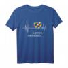 Autismus Bewusstsein Puzzle Herzschlag T-Shirt – Buntes Autism Awareness Shirt für Kinder, Teenager & Erwachsene, ideales Geschenk für Familien und Unterstützer