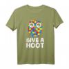 Give a Hoot Eule Autismus Awareness T-Shirt mit Puzzle - Unterstütze Autismus-Bewusstsein für Familie und Freunde