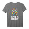 Give a Hoot Eule Autismus Awareness T-Shirt mit Puzzle - Unterstütze Autismus-Bewusstsein für Familie und Freunde