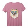 Autismus Bewusstseins T-Shirt mit Pomeranian Hund Puzzle - Unterstütze Autism Awareness für Kinder, Erwachsene & Hundehalter