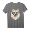 Autismus Bewusstseins T-Shirt mit Pomeranian Hund Puzzle - Unterstütze Autism Awareness für Kinder, Erwachsene & Hundehalter