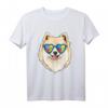 Autismus Bewusstseins T-Shirt mit Pomeranian Hund Puzzle - Unterstütze Autism Awareness für Kinder, Erwachsene & Hundehalter