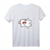 Partner Puzzle T-Shirt mit Herzmotiv – Liebevolles Geschenk für Verlobung, Geburtstag & Weihnachten für Paare, Damen & Herren