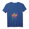 Damen Kamel Dromedar Puzzle Autism T-Shirt mit V-Ausschnitt – Unterstütze Autismus-Bewusstsein mit stilvollem Tier- und Puzzle-Design