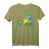 Kinder Bulldozer Puzzle T-Shirt für Autismus Awareness – Unterstützende Kleidung für Jungen, Kleinkinder und Kinder zum Welt-Autismus-Bewusstseinstag und im Bewusstseinsmonat