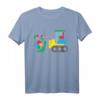 Kinder Bulldozer Puzzle T-Shirt für Autismus Awareness – Unterstützende Kleidung für Jungen, Kleinkinder und Kinder zum Welt-Autismus-Bewusstseinstag und im Bewusstseinsmonat