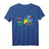 Kinder Bulldozer Puzzle T-Shirt für Autismus Awareness – Unterstützende Kleidung für Jungen, Kleinkinder und Kinder zum Welt-Autismus-Bewusstseinstag und im Bewusstseinsmonat