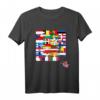 Brexit T-Shirt EU Puzzle British UK - Politisches Graphic Tee zur Europäischen Union, klassisch geschnitten