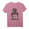 Momlife Puzzle Bandana Shirt für Frauen - Autismus Bewusstseins T-Shirt & Muttertagsgeschenk für stolze Mütter mit autistischem Kind