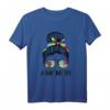 Momlife Puzzle Bandana Shirt für Frauen - Autismus Bewusstseins T-Shirt & Muttertagsgeschenk für stolze Mütter mit autistischem Kind