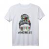 Momlife Puzzle Bandana Shirt für Frauen - Autismus Bewusstseins T-Shirt & Muttertagsgeschenk für stolze Mütter mit autistischem Kind