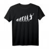 Badminton Evolution Federball T-Shirt – Lustiges Sport Fun Shirt für Kinder, Männer und Frauen als Geschenk zu Weihnachten, Ostern & Geburtstag