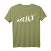 Badminton Evolution Federball T-Shirt – Lustiges Sport Fun Shirt für Kinder, Männer und Frauen als Geschenk zu Weihnachten, Ostern & Geburtstag