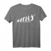 Badminton Evolution Federball T-Shirt – Lustiges Sport Fun Shirt für Kinder, Männer und Frauen als Geschenk zu Weihnachten, Ostern & Geburtstag