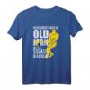Never Underestimate an Old Man with a Squash Racquet! - Lustiges Sport T-Shirt für Rentner und pensionierte Athleten