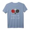 Tischtennisschläger mit Ball - Vintage Retro Table Tennis T-Shirt für Sportler, Champions & Fans, tolles Geschenk für Männer, Frauen & Kinder