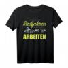 Geboren Zum Radfahren T-Shirt - Lustiges Fahrradfahrer Shirt für Berge, Arbeit & Freizeit, Geschenkidee für Radfahrer und Fahrradfans