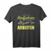 Geboren Zum Radfahren T-Shirt - Lustiges Fahrradfahrer Shirt für Berge, Arbeit & Freizeit, Geschenkidee für Radfahrer und Fahrradfans
