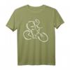 Radfahrer T-Shirt mit Silhouette für Radrennen – Klassisch geschnitten, doppelt genähter Saum, perfekt für Radfahrer und Fahrradenthusiasten
