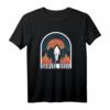 Gravel Biker Rennrad Kies Teufel Radfahrer T-Shirt – Vintage Sonnenuntergang Motiv für Radfahrer, MTB und Bike-Abenteuer in den Bergen