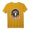 Gravel Biker Rennrad Kies Teufel Radfahrer T-Shirt – Vintage Sonnenuntergang Motiv für Radfahrer, MTB und Bike-Abenteuer in den Bergen
