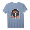 Gravel Biker Rennrad Kies Teufel Radfahrer T-Shirt – Vintage Sonnenuntergang Motiv für Radfahrer, MTB und Bike-Abenteuer in den Bergen