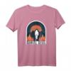 Gravel Biker Rennrad Kies Teufel Radfahrer T-Shirt – Vintage Sonnenuntergang Motiv für Radfahrer, MTB und Bike-Abenteuer in den Bergen
