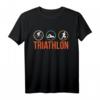 Triathlon Triathlet Wettkampf T-Shirt – Perfektes Design für Schwimmer, Radfahrer & Mehrkampf-Fans, ideal als Geschenk für Ausdauersportler
