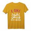 Lustiges E-Bike Radfahrer T-Shirt - Lächeln statt Hecheln Spruch, Perfektes Geschenk für E-Bike Fans & Radfahrer mit Akku