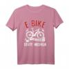 Lustiges E-Bike Radfahrer T-Shirt - Lächeln statt Hecheln Spruch, Perfektes Geschenk für E-Bike Fans & Radfahrer mit Akku