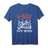 Lustiges E-Bike Radfahrer T-Shirt - Lächeln statt Hecheln Spruch, Perfektes Geschenk für E-Bike Fans & Radfahrer mit Akku