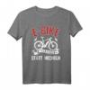 Lustiges E-Bike Radfahrer T-Shirt - Lächeln statt Hecheln Spruch, Perfektes Geschenk für E-Bike Fans & Radfahrer mit Akku