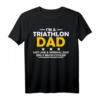 Herren Triathlon Dad Vater Triathletin Schwimmen Rennen Radfahren T-Shirt - Lustiges Geschenk für Triathleten, Sportfans & Geburtstage