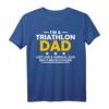 Herren Triathlon Dad Vater Triathletin Schwimmen Rennen Radfahren T-Shirt - Lustiges Geschenk für Triathleten, Sportfans & Geburtstage