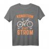 Kondition statt Strom Fahrrad T-Shirt – Für Mountainbiker, Rennradfahrer & E-Bike Fahrer mit Humor und Muskelkraft-Statement