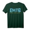 lächeln statt hecheln T-Shirt für eMTB & Radfahrer – Lustige Geschenkidee für Fahrradliebhaber, Mountainbike, Downhill & E-Bike Fans zu Geburtstag & Ostern