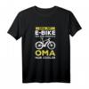 Radfahrer Oma Mit E-Bike T-Shirt – Cooler Fahrrad-Motiv für Radliebhaberinnen zu Weihnachten, Geburtstag & Vatertag