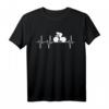 Radsport Rennrad Heartbeat Herzschlag Radfahrer T-Shirt – Das perfekte Geschenk für Fahrradfans, Radrennfahrer & Trendsetter