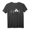 Radsport Rennrad Heartbeat Herzschlag Radfahrer T-Shirt – Das perfekte Geschenk für Fahrradfans, Radrennfahrer & Trendsetter