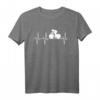 Radsport Rennrad Heartbeat Herzschlag Radfahrer T-Shirt – Das perfekte Geschenk für Fahrradfans, Radrennfahrer & Trendsetter
