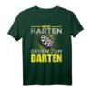 NUR DIE HARTEN GEHEN ZUM DARTEN - Lustiges Dart Spruch Damen & Herren T-Shirt als Geschenk für Dartspieler und Turnierteilnehmer