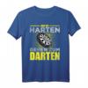 NUR DIE HARTEN GEHEN ZUM DARTEN - Lustiges Dart Spruch Damen & Herren T-Shirt als Geschenk für Dartspieler und Turnierteilnehmer