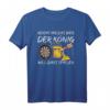 Reicht mir das Bier der König will Dart spielen - Lustiges Dart T-Shirt für Herren, Dartclub & Vatertag Geschenk